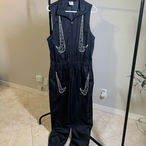 Nike Black Jumpsuit with Sleeveless Design and Tailored Fit
